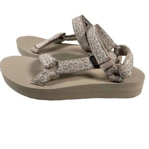 Teva Midform Universal Sandals Womens Size 10 Tan Dorinda Sesame Platform Sandal